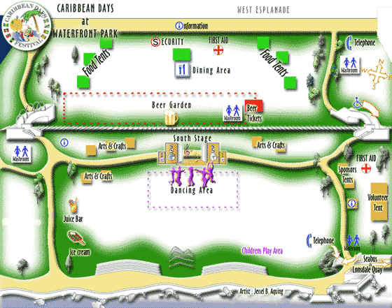 Caribbean Days Festival Map